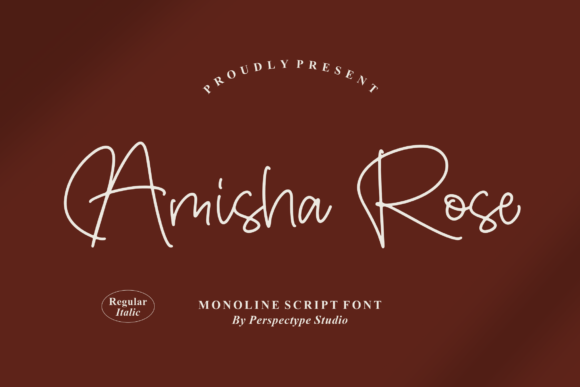 Amisha Rose: A Script Font for Polished Branding