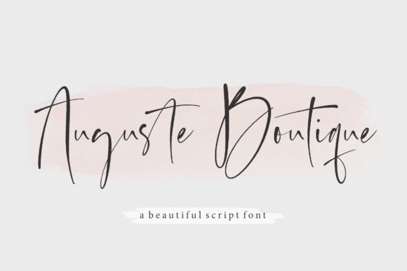 Auguste Boutique: A Script Font for Impactful Design