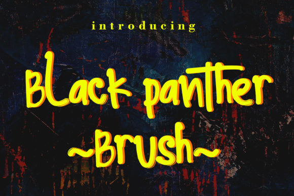 Black Panther Brush: A Script Font for Creative Projects