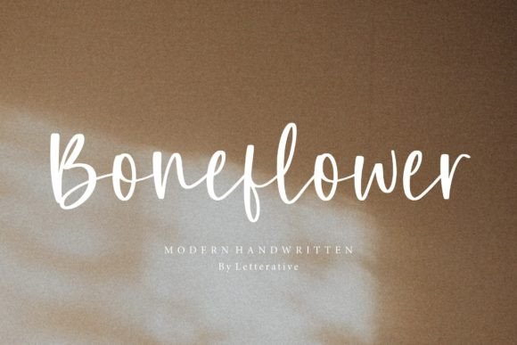 Boneflower: A Script Font for Creative Projects