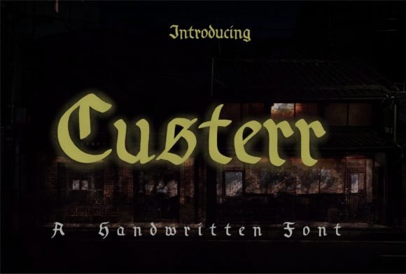 Custerr: A Script Font for Impactful Campaigns