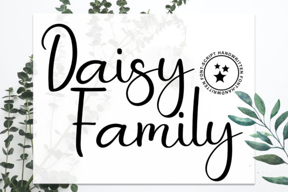 Daisy Family: A Script Font for Elegant Design