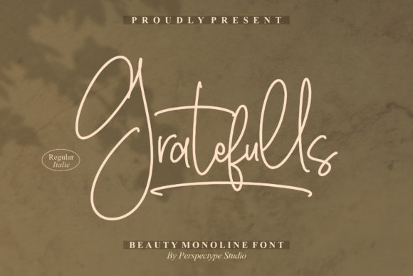 Gratefulls: A Graceful Script Font