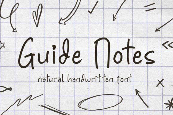 Guide Notes – Natural Handwritten Font