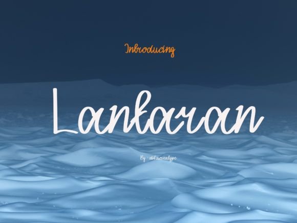 Lantaran: A Natural Script Font for Crafters
