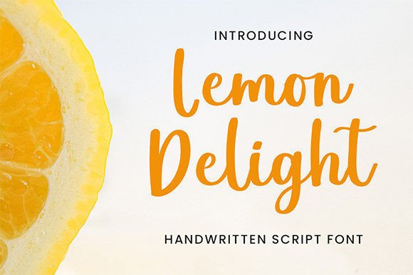 Lemon Delight Font: Elegant Script for Digital Marketing