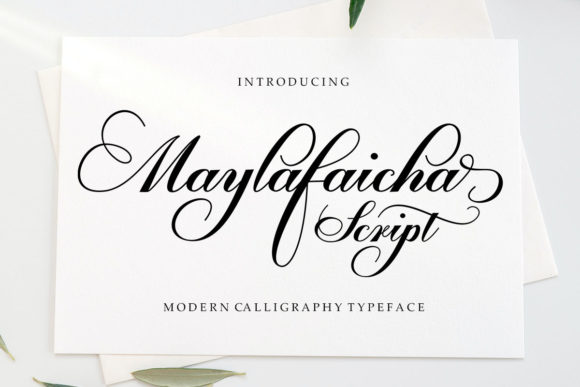 Maylafaicha: A Script Font for Real-World Design