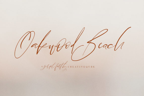 Oakwood Beach: A Stylish Script Font