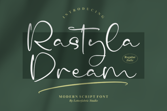 Rastyla Dream – Beautiful Script Font