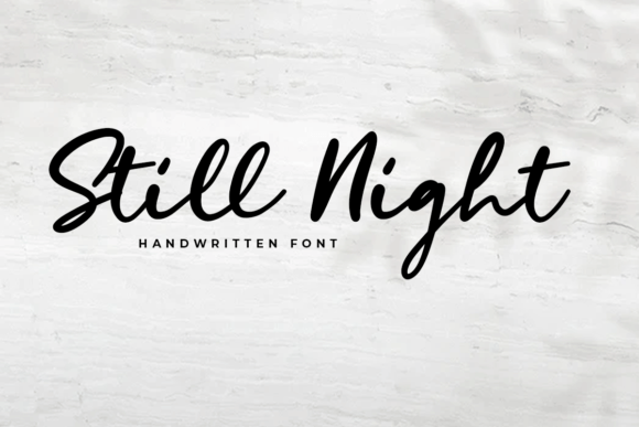Still Night: A Gentle Script Font
