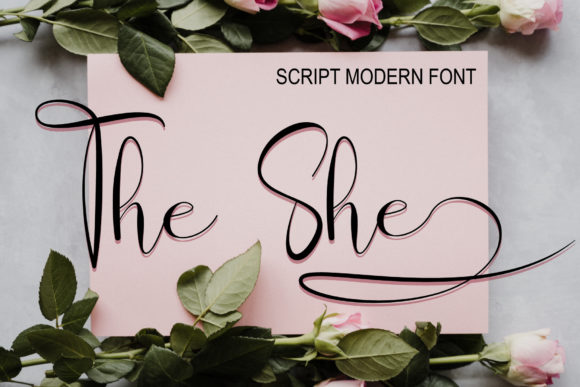 The She: A Magical Script Font