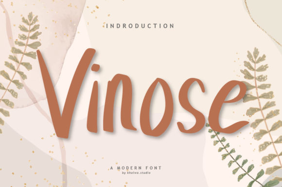 Vinose: A Handwritten Font for Creative Projects