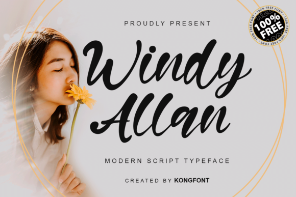 Windy Allan Font for Web Design