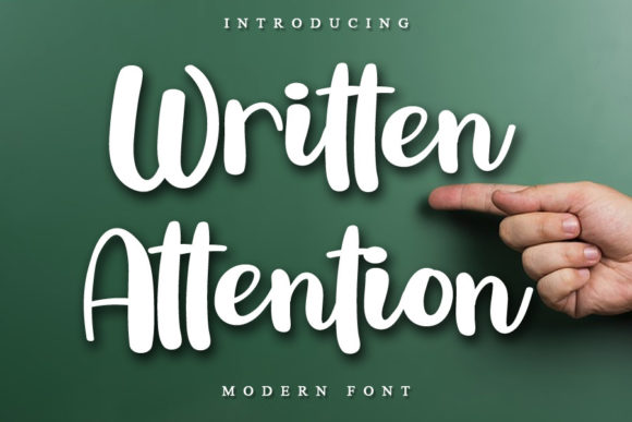 Written Attention: A Stylish Script Font
